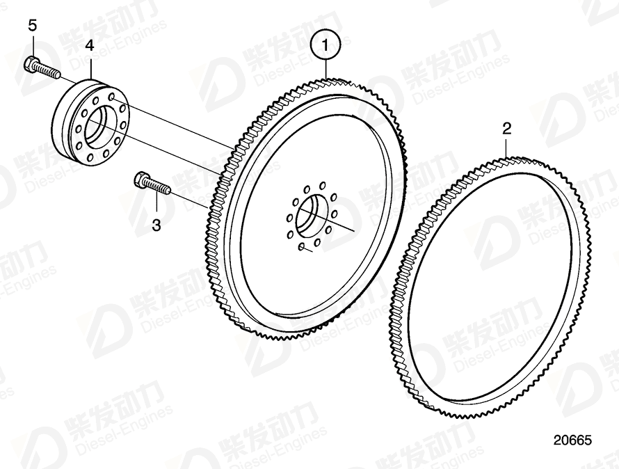 VOLVO Hub 20496770 Drawing